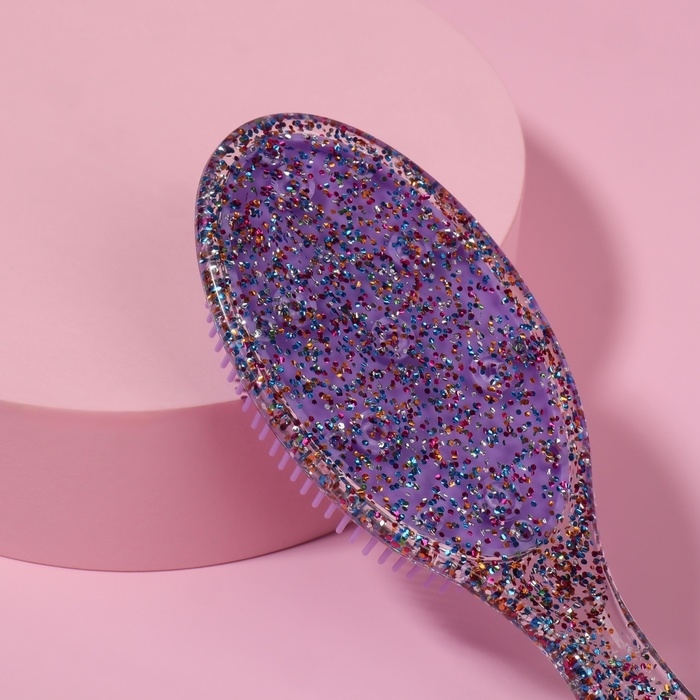 Расчёска массажная, 5,5 × 17,5 см, цвет МИКС Расчёска массажная, 5,5 × 17,5 см, цвет МИКС