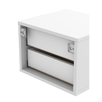 Тумба подвесная Селин, Белый, Белый глянец, Золото "", 380х350х270