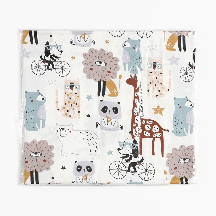 Ткань напечатанная "Зоопарк" ш.160 см, сатин, 100% хлопок