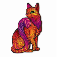 Пазл деревянный фигурный &laquo;Таинственная кошка&raquo;, 59 элементов