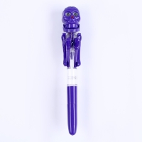 Прикол ручка &laquo;Скелет&raquo;, боксёр, светятся глаза, цвета МИКС