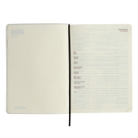 Ежедневник датированный 2024 A5 176 листов, deVENTE.Nobile, мягкая обложка из искусственной кожи, ляссе, кремовый блок 70 г/м2, чёрный Ежедневник датированный 2024 A5 176 листов, deVENTE.Nobile, мягкая обложка из искусственной кожи, ляссе, кремовый блок 70 г/м2, чёрный