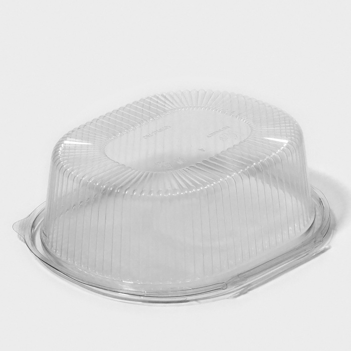 Контейнер пластиковый одноразовый с неразъёмной крышкой ПР-РКС-1000, 1 л, 17,5&times;14,9&times;7,9 см, 10 шт/уп, цвет прозрачный