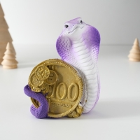 Копилка полистоун "Кобра с монетой" МИКС 8,5х6,5х10,5 см Копилка полистоун "Кобра с монетой" МИКС 8,5х6,5х10,5 см