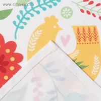 Полотенце "Пасхальная скандинавия" 40х73 см, 100% хл, саржа 190 гр/м2