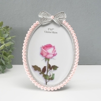 Фоторамка пластик под металл 12х17 см "Бант" жемчуг и стразы 20х14х1,5 см Фоторамка пластик под металл 12х17 см "Бант" жемчуг и стразы 20х14х1,5 см