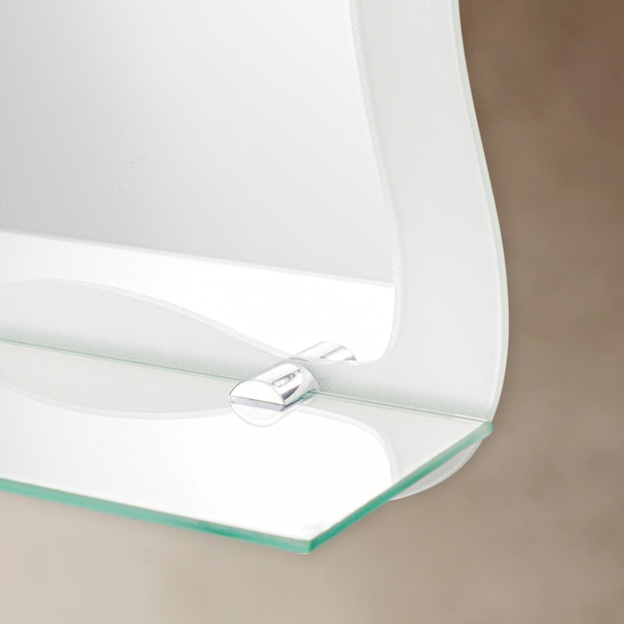 Зеркало &laquo;Облако&raquo;, с пескоструйной графикой, настенное, с полочкой, 40,5&times;60 см