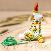 Филимоновская игрушка - свисток &laquo;Заяц&raquo;