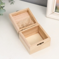 Шкатулка дерево для росписи квадрат 6,5х8,5х8,5 см Шкатулка дерево для росписи квадрат 6,5х8,5х8,5 см