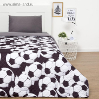 Покрывало детское Этель 1,5 сп &laquo;Футбольный мяч&raquo;, 145х210 &plusmn;5 см, микрофибра