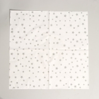 Салфетки бумажные &laquo;Звёздочки&raquo;, 33х33 см, набор 20 шт., цвет серебряный
