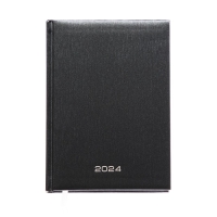 Ежедневник датированный 2024 года, А5, 176 листов, Attomex.Regent, обложка бумвинил, ляссе, блок 70 г/м2, чёрный Ежедневник датированный 2024 года, А5, 176 листов, Attomex.Regent, обложка бумвинил, ляссе, блок 70 г/м2, чёрный