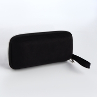 Футляр для очков на молнии, длина 17 см, цвет чёрный Футляр для очков на молнии, длина 17 см, цвет чёрный