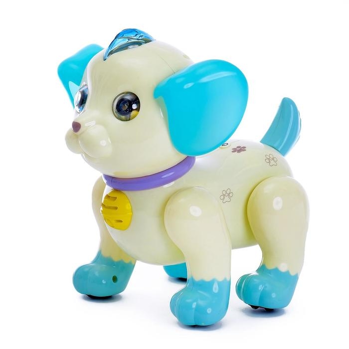 Робот собака «Умный питомец» ZHORYA, на пульте управления, интерактивный: звук, свет, танцующий, музыкальный, на батарейках, на русском языке, бежево-коричневый Робот собака «Умный питомец» ZHORYA, на пульте управления, интерактивный: звук, свет, танцующий, музыкальный, на батарейках, на русском языке, бежево-коричневый