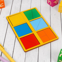 &laquo;Сложи квадрат&raquo; Б.П.Никитин, 1 уровень (мини), цвета МИКС