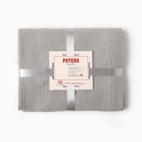 Плед Елочка 140х200см, бел/сер, хл 95%, пэ 5% Плед Елочка 140х200см, бел/сер, хл 95%, пэ 5%