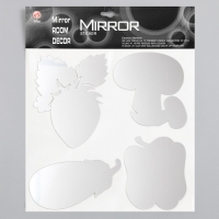 Наклейка интерьерная зеркальная "Дары природы" 38х31 см Наклейка интерьерная зеркальная "Дары природы" 38х31 см