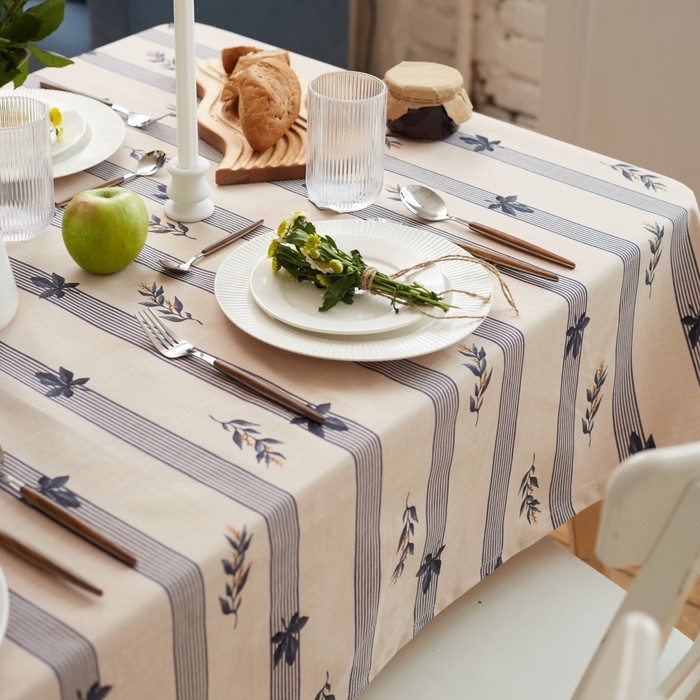 Скатерть  Этель "Leaves" 149х250см, 100% хл, репс 220 г/м2