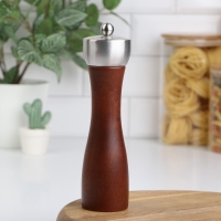 Мельница для специй Caven, керамический механизм, 20,3 см, цвет коричневый Мельница для специй Caven, керамический механизм, 20,3 см, цвет коричневый