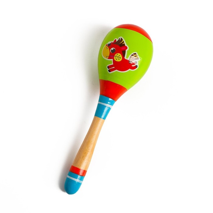 Музыкальная игрушка маракас &laquo;Лошадка&raquo;, 20 см