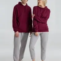 Толстовка с капюшоном унисекс Hoodie, бордовая, размер S Толстовка с капюшоном унисекс Hoodie, бордовая, размер S