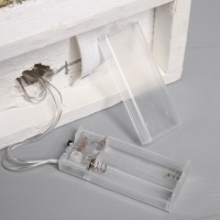 Фигура деревянная "Хижина" 21х23х9 см, 5 LED, батарейки ААx2 (не в комплекте), свечение тёплое