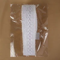 Кружево гипюровое, 40 мм &times; 11 &plusmn; 1 м, цвет белый