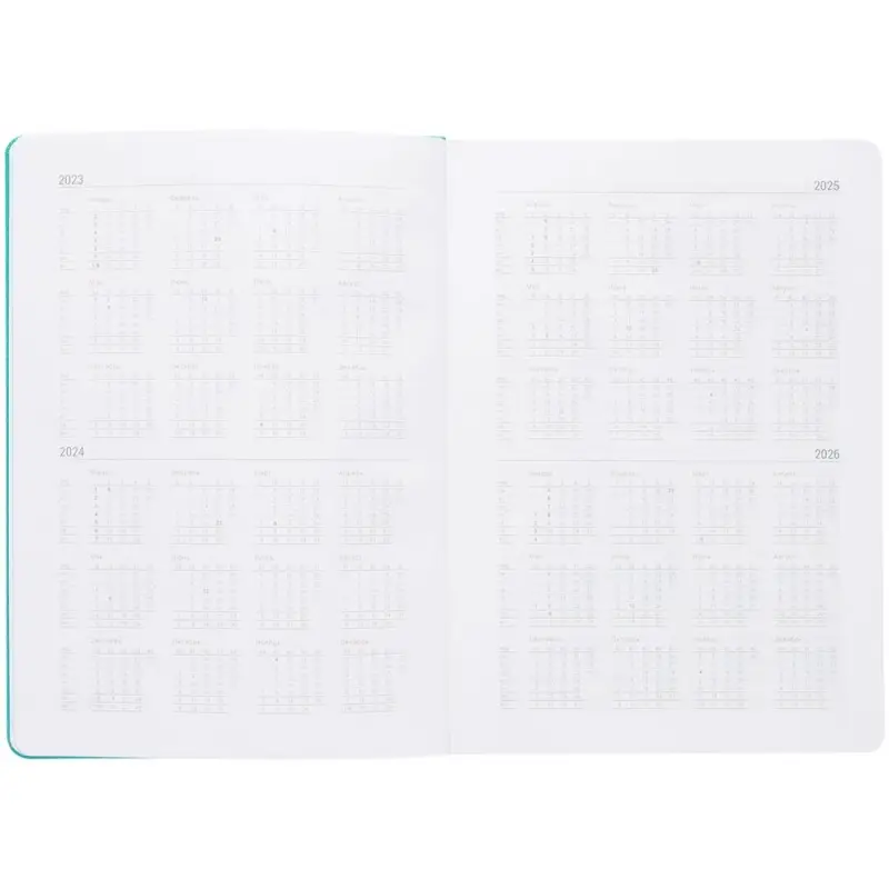 Ежедневник New Factor Metal, бирюзовый