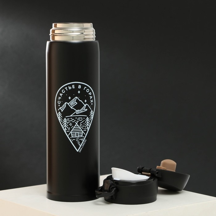 Термос &laquo;Счастье в горах&raquo;, 450 мл, время сохранения тепла 10-12 ч