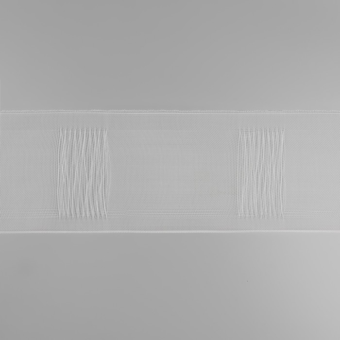 Шторная лента трубная, органза, 10 см, 50 &plusmn; 1 м, цвет прозрачный