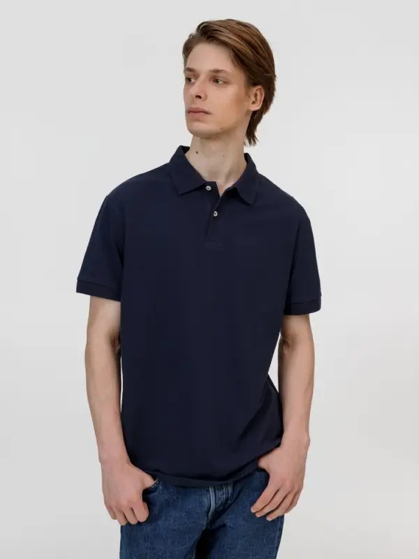 Рубашка поло унисекс Pacific, кобальт (темно-синяя), размер S