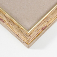 Фоторамка пластик 30х45 см, бежевый (пластиковый экран)