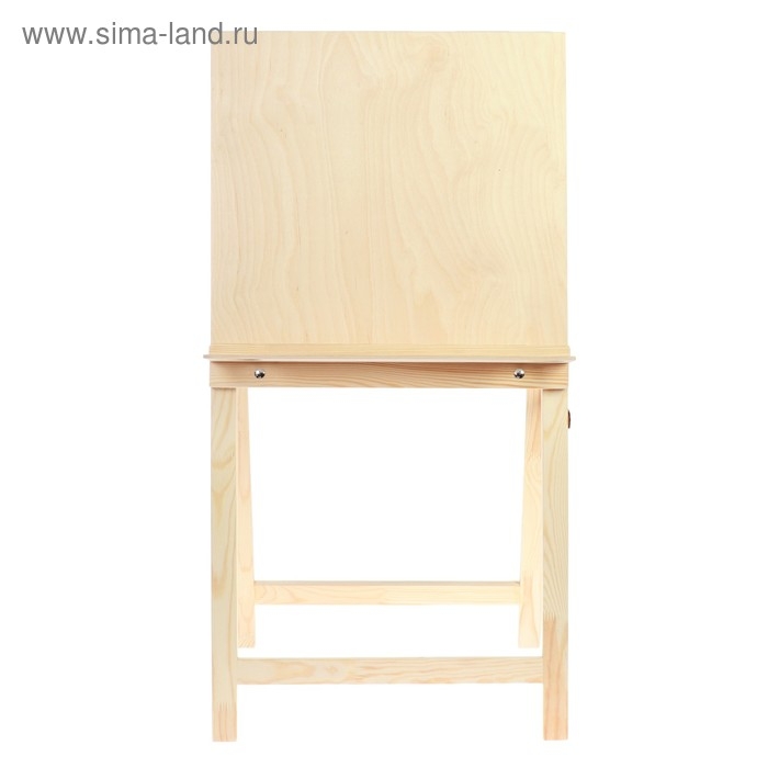 Мольберт тип «Хлопушка», 100 х 50 х 55 см, планшет 50 х 50 см, полка с двумя подстаканниками, неокрашенное дерево, Calligrata Мольберт тип «Хлопушка», 100 х 50 х 55 см, планшет 50 х 50 см, полка с двумя подстаканниками, неокрашенное дерево, Calligrata