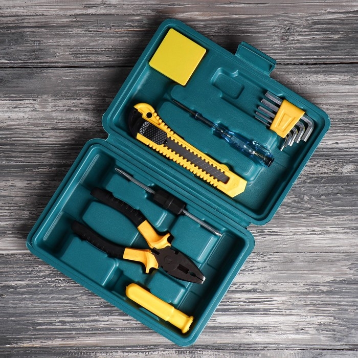 Набор инструментов в кейсе &laquo;Развлеки себя сам&raquo;, универсальный, 11 предметов