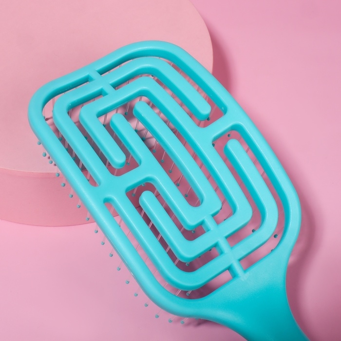 Расчёска массажная, широкая, вентилируемая, 8 × 24,5 см, цвет МИКС Расчёска массажная, широкая, вентилируемая, 8 × 24,5 см, цвет МИКС