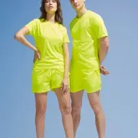 Футболка унисекс Sporty 140 желтый неон, размер XS