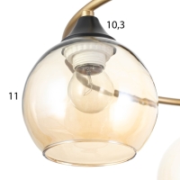 Люстра "Сицилия" 3х60Вт Е27 Золото 49х49х25,5см Люстра "Сицилия" 3х60Вт Е27 Золото 49х49х25,5см