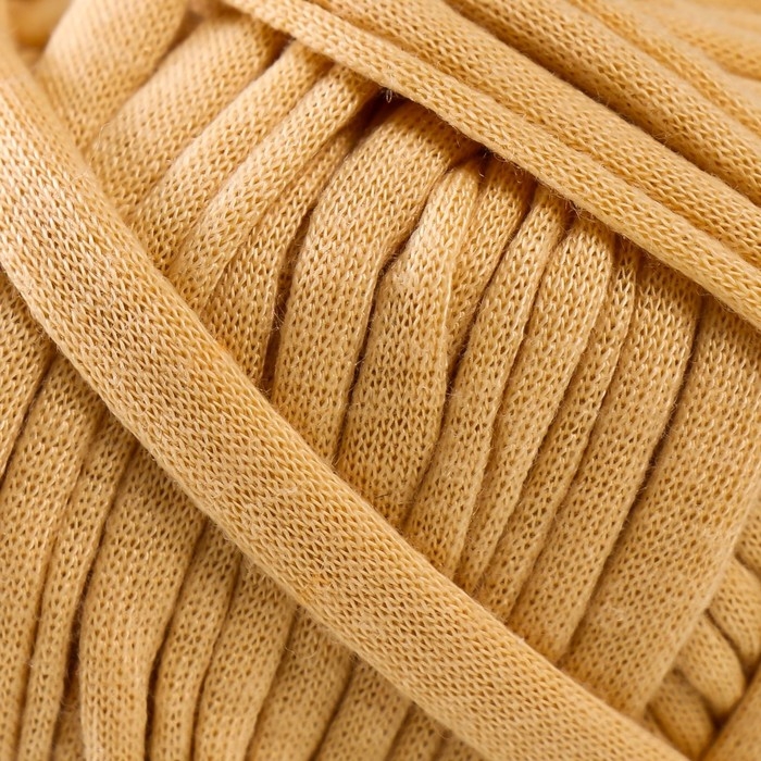 Пряжа трикотажная 100% хлопок "Лентино mini" 100 гр 40 м цвет 23 песок