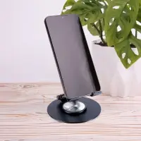 Подставка для смартфона Smartic, черный металлик