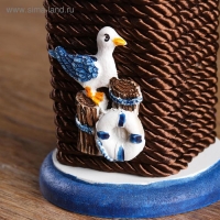 Карандашница "Морской стиль" круглая 10*8,5см , микс Карандашница "Морской стиль" круглая 10*8,5см , микс