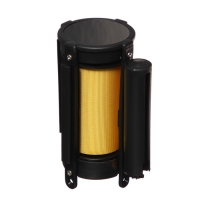 Кассета с вытяжной лентой-280см желтая, высота-13 см, ширина 6.6см,ширина ленты-80мм Кассета с вытяжной лентой-280см желтая, высота-13 см, ширина 6.6см,ширина ленты-80мм