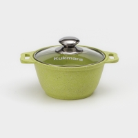 Кастрюля Trendy style, 1 л, антипригарное покрытие, цвет зелёный