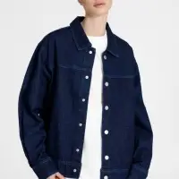 Куртка джинсовая O1, темно-синяя, размер 3XL/4XL