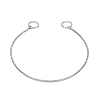 Ошейник - удавка "Кобра", 50 см, толщина цепочки 4 мм, серебристый Ошейник - удавка "Кобра", 50 см, толщина цепочки 4 мм, серебристый