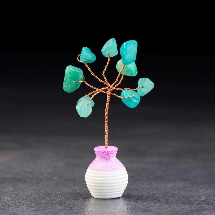 Сувенир Сувенир "Дерево Энергии. Авантюрин зеленый", натуральный камень, 7 х 3 см