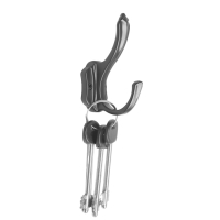 Крючок мебельный CAPPIO PASSION, двухрожковый, черный Крючок мебельный CAPPIO PASSION, двухрожковый, черный