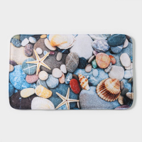 Коврик для ванной и туалета Доляна &laquo;Ракушки на камушках&raquo;, 45&times;75 см