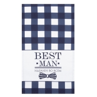 Набор кухонных полотенец Доляна Mens 35х60см-4шт, 100% хл