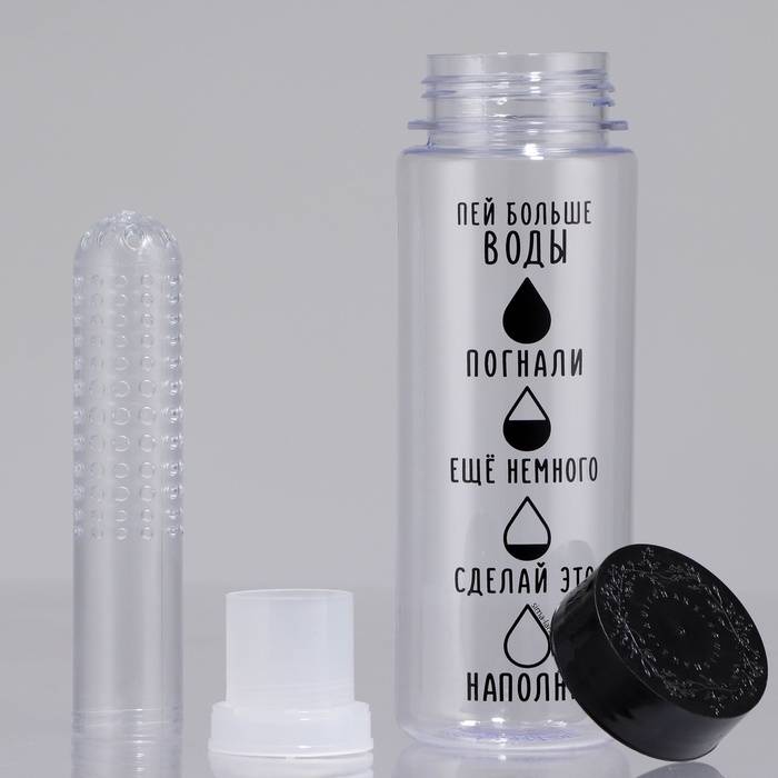 Бутылка для воды «Пей больше воды», 500 мл Бутылка для воды «Пей больше воды», 500 мл