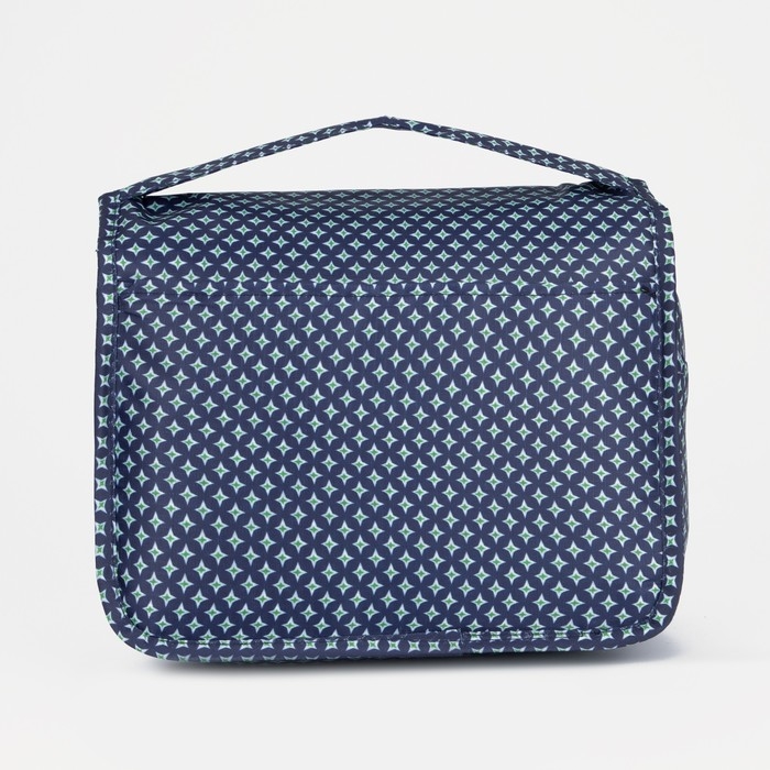 Косметичка-несессер на молнии, с крючком, цвет синий Косметичка-несессер на молнии, с крючком, цвет синий